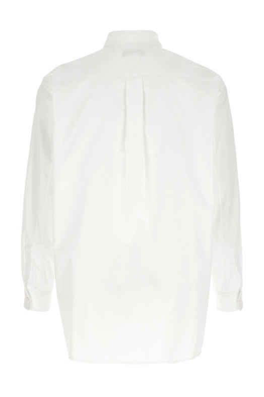 Geometric cut-out shirt White