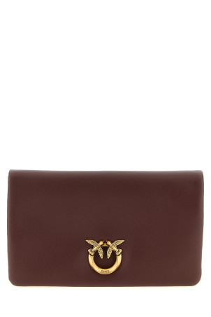 'Love Click Soft Horizontal' mini clutch Bordeaux