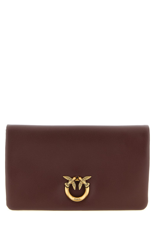 'Love Click Soft Horizontal' mini clutch Bordeaux