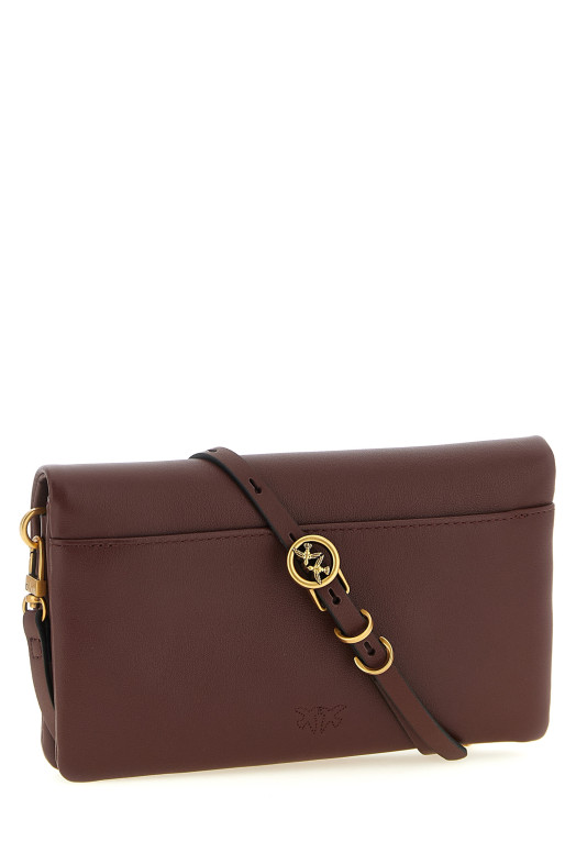 'Love Click Soft Horizontal' mini clutch Bordeaux
