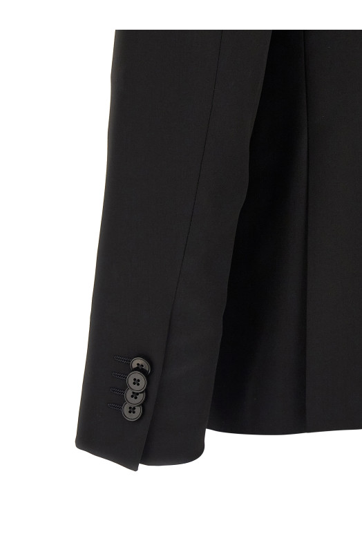 Mohair wool dress Black