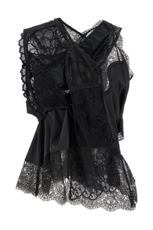 Топ Junya Watanabe x Peach John, чорний JQB0051