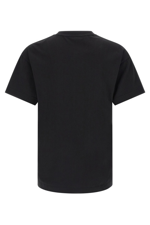 'Curved Logo' T-shirt Black-grey