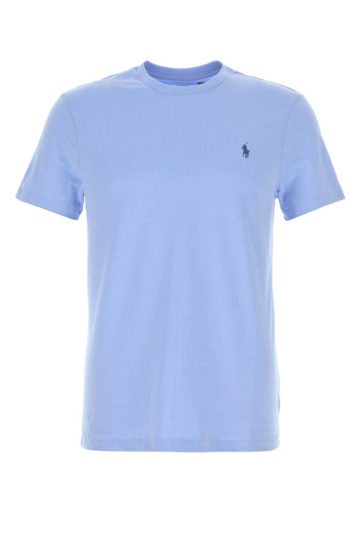 Powder blue cotton t-shirt POLO RALPH LAUREN (710671438)