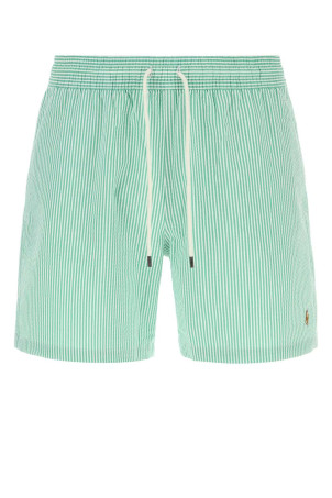 Embroidered stretch cotton blend swimming shorts POLO RALPH LAUREN (710957784)