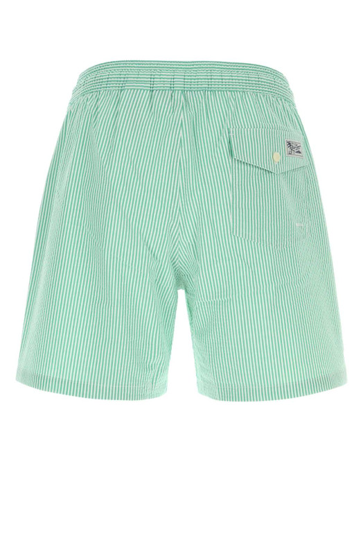 Embroidered stretch cotton blend swimming shorts POLO RALPH LAUREN (710957784)