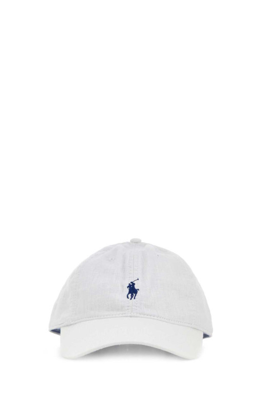 White linen baseball cap POLO RALPH LAUREN (710A13277)