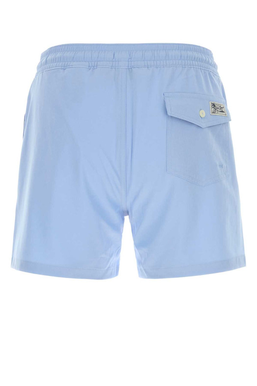Light-blue stretch polyester swimming shorts Black POLO RALPH LAUREN (710B16721)