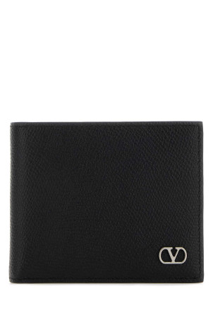 Black leather VLogo Signature wallet Black VALENTINO GARAVANI (7Y0P0AP3UAG)