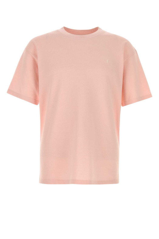 Pink piquet t-shirt SAINT LAURENT (832941Y37HC)