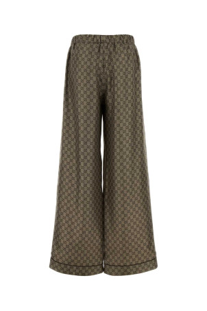 Printed twill wide-leg pant GUCCI (864567ZAUUN)