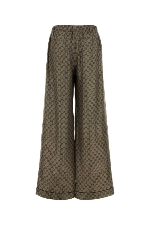 Printed twill wide-leg pant GUCCI (864567ZAUUN)