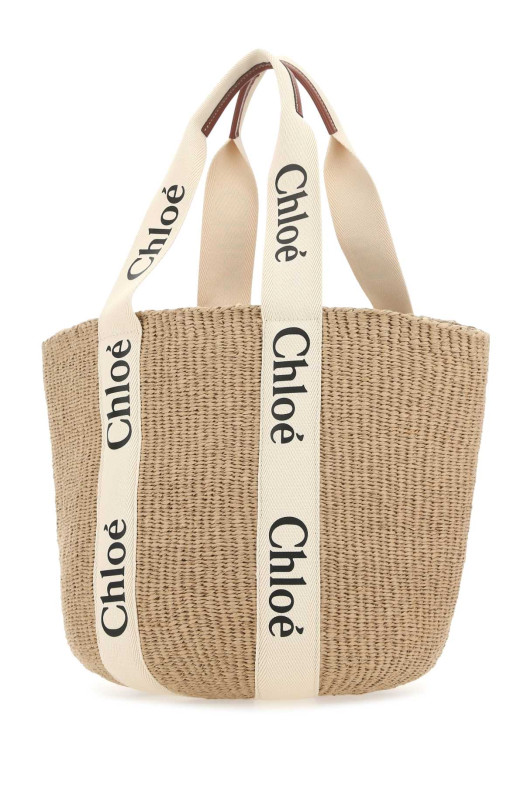 Multicolor raffia shopping bag Multicolor CHLOE (CHC22SS380G55)