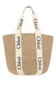Multicolor raffia shopping bag Multicolor CHLOE (CHC22SS380G55)