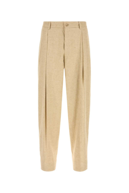 Sand tweed wide-leg pant DOLCE & GABBANA (GP10DTFUTDB)