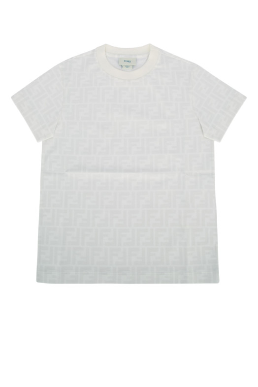 T-SHIRT JERSEY FF White FENDI KIDS (JUI181ATRV)