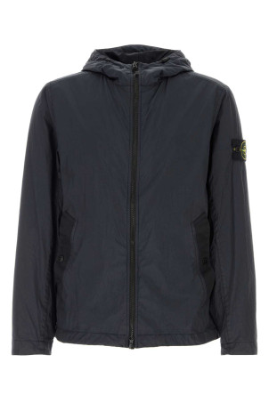 Midnight blue nylon jacket Black STONE ISLAND (L1S154100001S0A23)