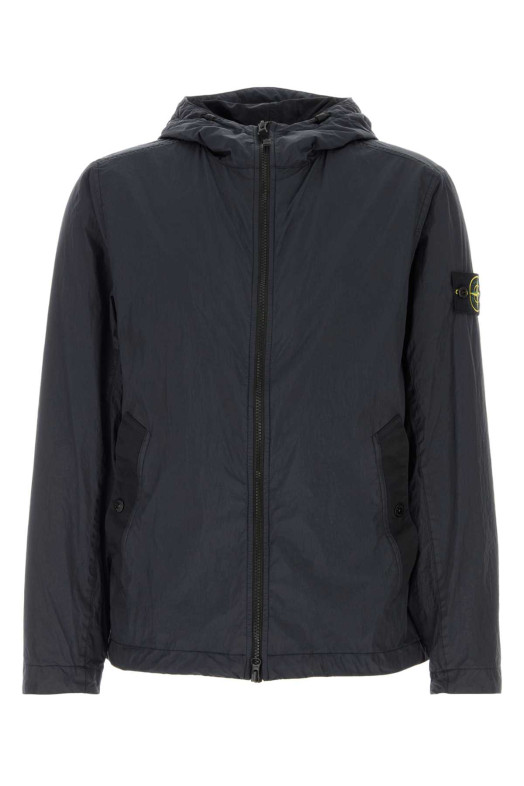 Midnight blue nylon jacket Black STONE ISLAND (L1S154100001S0A23)