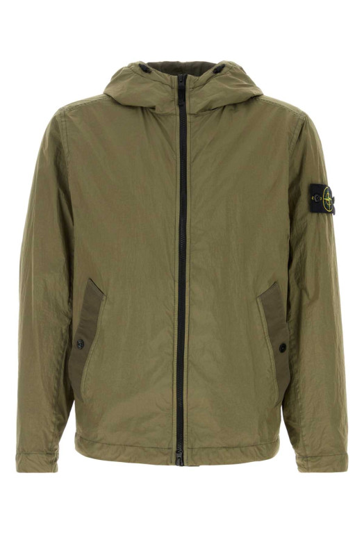 Army green nylon jacket STONE ISLAND (L1S154100001S0A23)