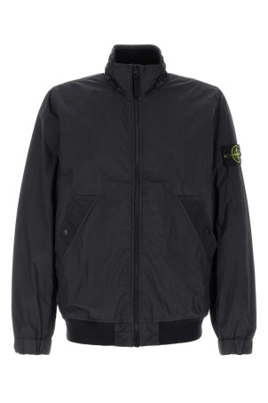Midnight blue nylon jacket Black STONE ISLAND (L1S154100111S0A23)