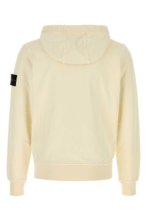 Ivory cotton sweatshirt White STONE ISLAND (L1S156100061S0051)