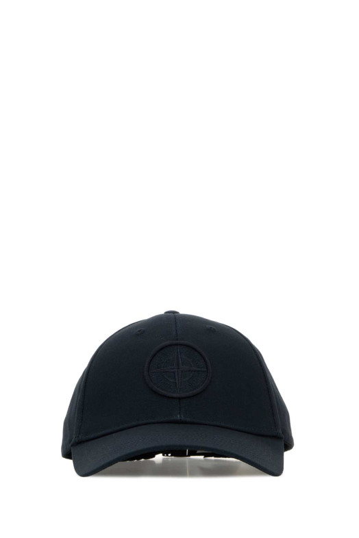Midnight blue cotton baseball cap Black STONE ISLAND (L1S159100013S0248)