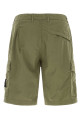Army green cotton bermuda shorts STONE ISLAND (L1S15L100020S0003)