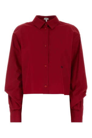 Red poplin shirt Red LOEWE (S540Y05XCM)