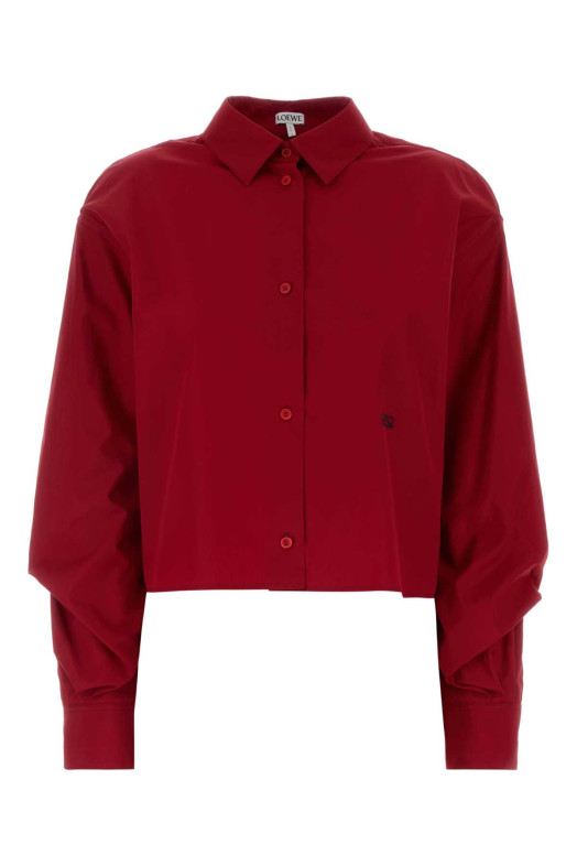 Red poplin shirt Red LOEWE (S540Y05XCM)