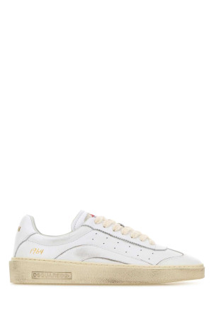 White leather Rider sneakers DSQUARED (SNW030111508296)