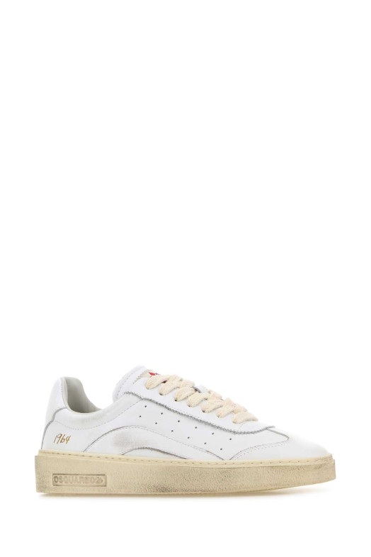 White leather Rider sneakers DSQUARED (SNW030111508296)