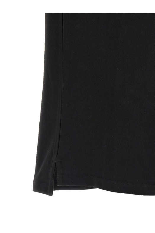 Logo patch polo shirt Black