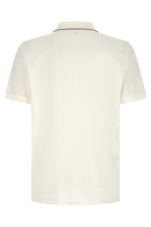 Logo patch polo shirt White