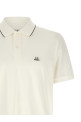 Logo patch polo shirt White