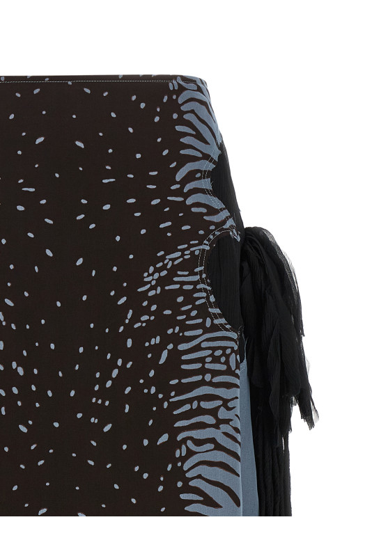 Georgette skirt Multicolor