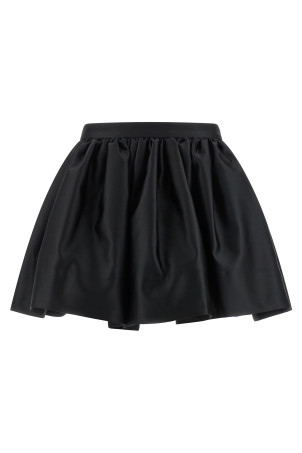 Satin skirt Black