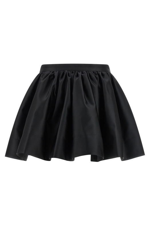 Satin skirt Black