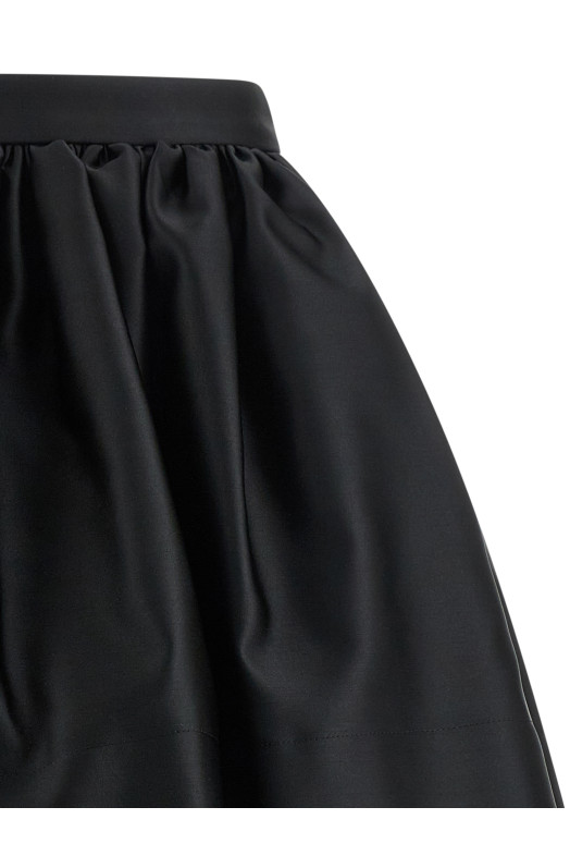 Satin skirt Black