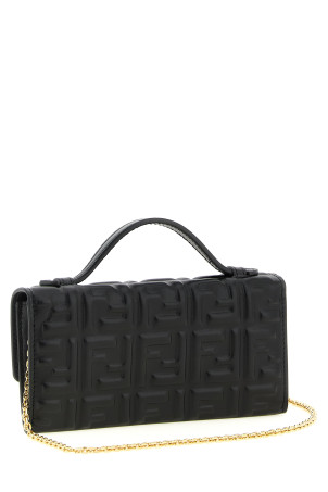 'Continental Baguette' wallet on chain Black