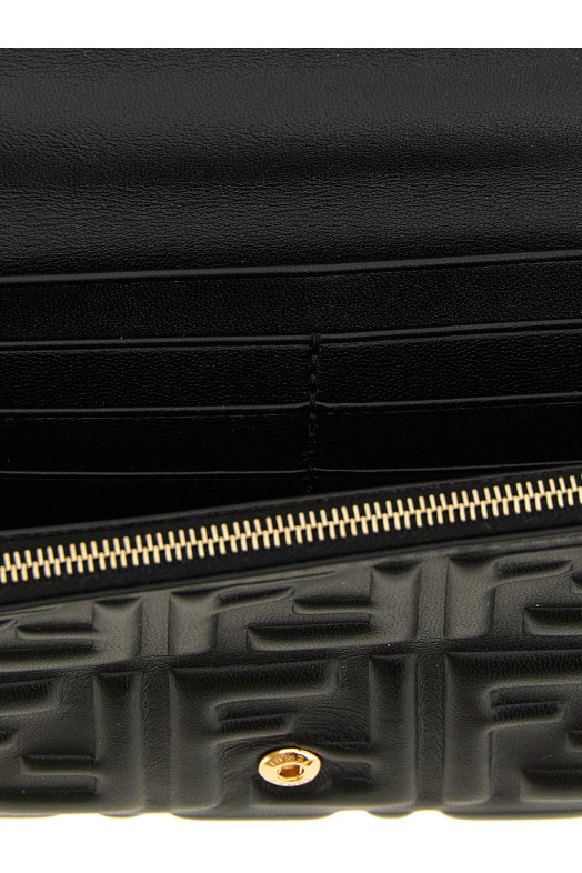 'Continental Baguette' wallet on chain Black