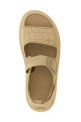 'GoldenGlow Embossed' sandals Beige