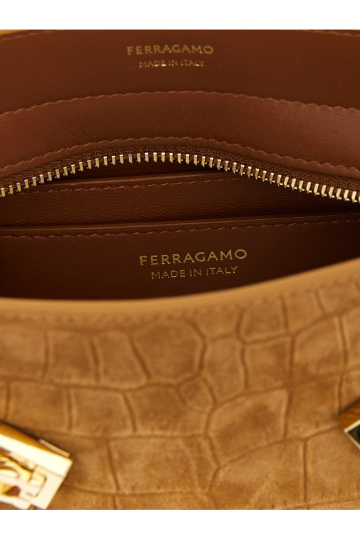 'Hug' mini crossbody bag Brown