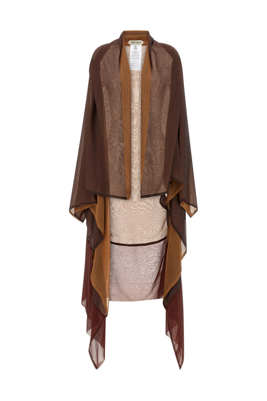 Chiffon cardigan Brown