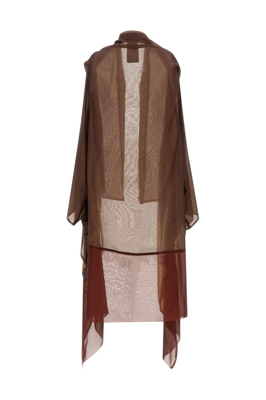 Chiffon cardigan Brown