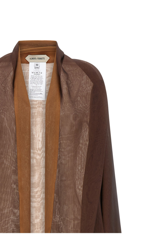 Chiffon cardigan Brown