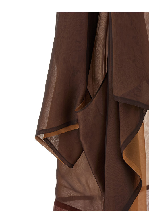 Chiffon cardigan Brown