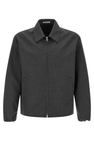Tropical wool jacket Gray