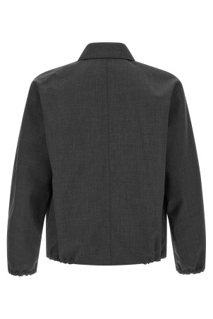 Tropical wool jacket Gray