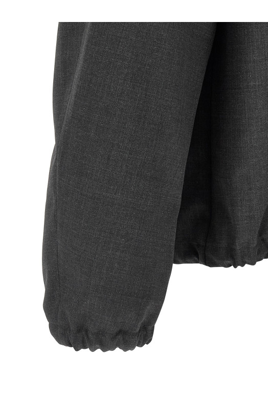 Tropical wool jacket Gray