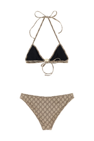 Бікіні «Incrocio GG» бежевого кольору 688999XHAK32270